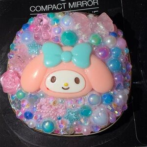 Junk mirror 💜🩷 made by me 🩵 Cute Compact Mirror with Pastel Accents